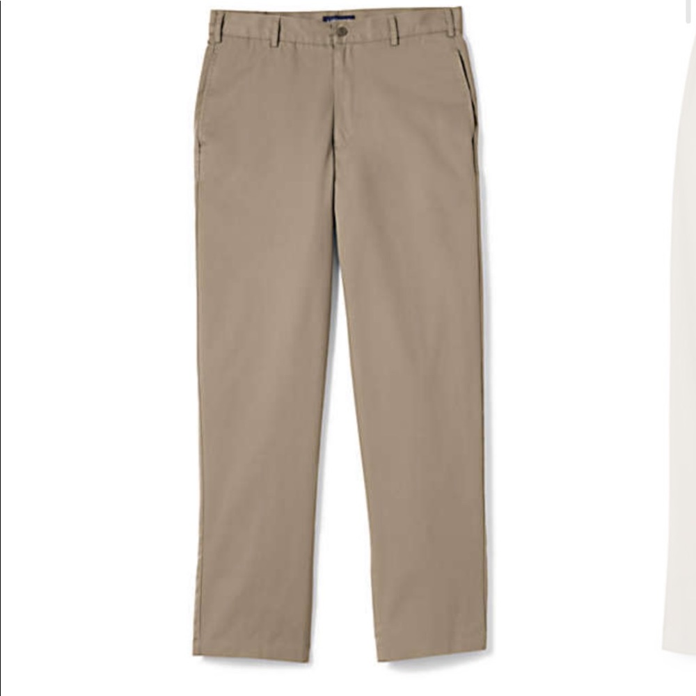 Lands End Men’s Chino Plain Front Slant Pockets